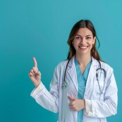 Happy Smiling Young Doctor _ Premium AI-generated image Happy Smiling Young Doctor _ Premium AI-generated image